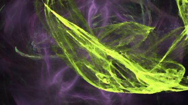 Fantezi kaotik renkli fraktal desen. Soyut Fraktal şekiller. 3D render resimde arka plan veya duvar kağıdı