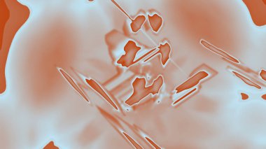 Fantezi kaotik renkli fraktal desen. Soyut Fraktal şekiller. 3D render resimde arka plan veya duvar kağıdı