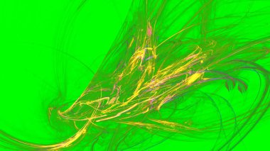 Fantezi kaotik renkli fraktal desen. Soyut Fraktal şekiller. 3D render resimde arka plan veya duvar kağıdı