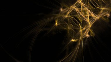 Fantezi kaotik renkli fraktal desen. Soyut Fraktal şekiller. 3D render resimde arka plan veya duvar kağıdı