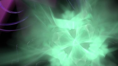 Fantezi kaotik renkli fraktal desen. Soyut Fraktal şekiller. 3D render resimde arka plan veya duvar kağıdı