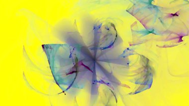 Fantezi kaotik renkli fraktal desen. Soyut Fraktal şekiller. 3D render resimde arka plan veya duvar kağıdı