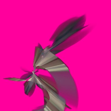 Fantezi kaotik renkli fraktal desen. Soyut Fraktal şekiller. 3D render resimde arka plan veya duvar kağıdı