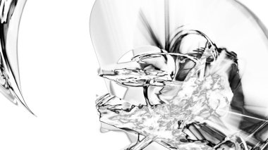 Fantezi kaotik renkli fraktal desen. Soyut Fraktal şekiller. 3D render resimde arka plan veya duvar kağıdı