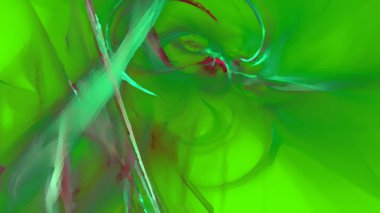 Fantezi kaotik renkli fraktal desen. Soyut Fraktal şekiller. 3D render resimde arka plan veya duvar kağıdı