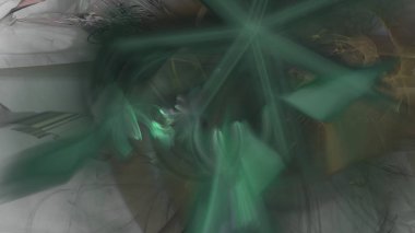 Fantezi kaotik renkli fraktal desen. Soyut Fraktal şekiller. 3D render resimde arka plan veya duvar kağıdı