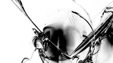 Fantezi kaotik renkli fraktal desen. Soyut Fraktal şekiller. 3D render resimde arka plan veya duvar kağıdı