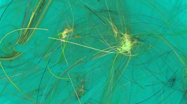 Fantezi kaotik renkli fraktal desen. Soyut Fraktal şekiller. 3D render resimde arka plan veya duvar kağıdı