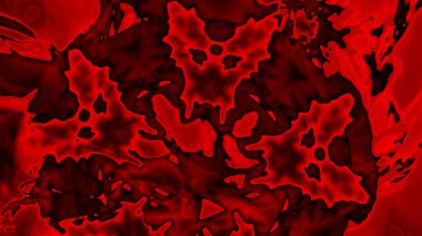 Fantezi kaotik renkli fraktal desen. Soyut Fraktal şekiller. 3D render resimde arka plan veya duvar kağıdı