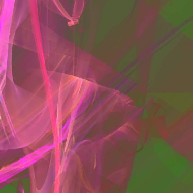 Fantezi kaotik renkli fraktal desen. Soyut Fraktal şekiller. 3D render resimde arka plan veya duvar kağıdı