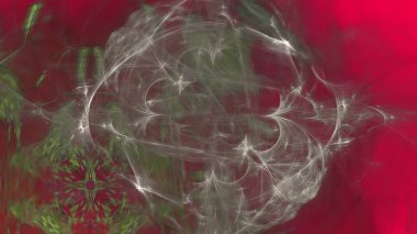 Fantezi kaotik renkli fraktal desen. Soyut Fraktal şekiller. 3D render resimde arka plan veya duvar kağıdı