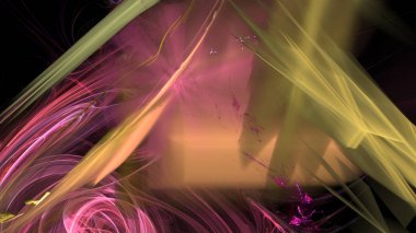 Fantezi kaotik renkli fraktal desen. Soyut Fraktal şekiller. 3D render resimde arka plan veya duvar kağıdı