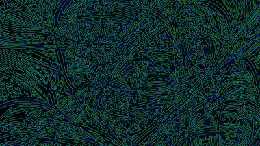 Fantezi kaotik renkli fraktal desen. Soyut Fraktal şekiller. 3D render resimde arka plan veya duvar kağıdı