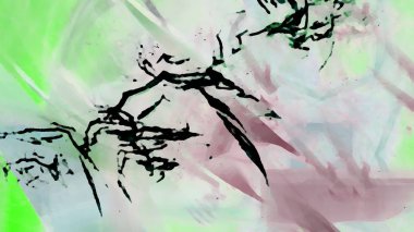 Fantezi kaotik renkli fraktal desen. Soyut Fraktal şekiller. 3D render resimde arka plan veya duvar kağıdı