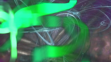 Fantezi kaotik renkli fraktal desen. Soyut Fraktal şekiller. 3D render resimde arka plan veya duvar kağıdı