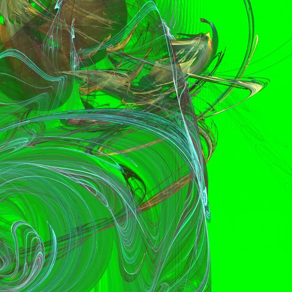 Fantasía caótica patrón fractal colorido. Formas fractales abstractas. Fondo de ilustración de representación 3D o fondo de pantalla —  Fotos de Stock