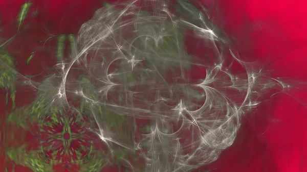 Fantezi kaotik renkli fraktal desen. Soyut Fraktal şekiller. 3D render resimde arka plan veya duvar kağıdı