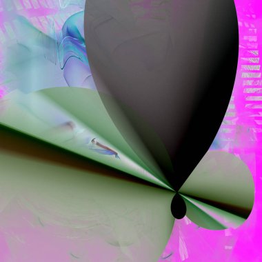 Fantezi kaotik renkli fraktal desen. Soyut Fraktal şekiller. 3D render resimde arka plan veya duvar kağıdı