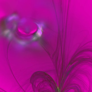 Fantezi kaotik renkli fraktal desen. Soyut Fraktal şekiller. 3D render resimde arka plan veya duvar kağıdı