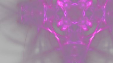 Fantezi kaotik renkli fraktal desen. Soyut Fraktal şekiller. 3D render resimde arka plan veya duvar kağıdı