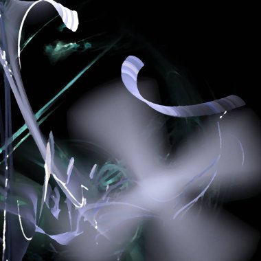 Fantezi kaotik renkli fraktal desen. Soyut Fraktal şekiller. 3D render resimde arka plan veya duvar kağıdı