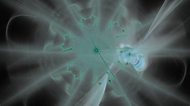 Fantezi kaotik renkli fraktal desen. Soyut Fraktal şekiller. 3D render resimde arka plan veya duvar kağıdı