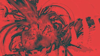 Fantezi kaotik renkli fraktal desen. Soyut Fraktal şekiller. 3D render resimde arka plan veya duvar kağıdı