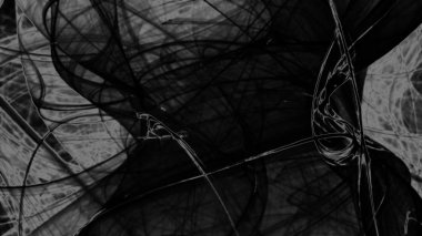 Fantezi kaotik renkli fraktal desen. Soyut Fraktal şekiller. 3D render resimde arka plan veya duvar kağıdı