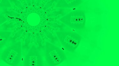 Fantezi kaotik renkli fraktal desen. Soyut Fraktal şekiller. 3D render resimde arka plan veya duvar kağıdı