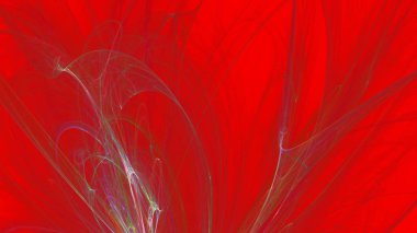 Fantezi kaotik renkli fraktal desen. Soyut Fraktal şekiller. 3D render resimde arka plan veya duvar kağıdı