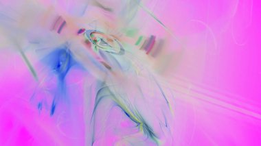 Fantezi kaotik renkli fraktal desen. Soyut Fraktal şekiller. 3D render resimde arka plan veya duvar kağıdı