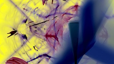 Fantezi kaotik renkli fraktal desen. Soyut Fraktal şekiller. 3D render resimde arka plan veya duvar kağıdı