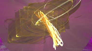 Fantezi kaotik renkli fraktal desen. Soyut Fraktal şekiller. 3D render resimde arka plan veya duvar kağıdı