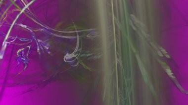 Fantezi kaotik renkli fraktal desen. Soyut Fraktal şekiller. 3D render resimde arka plan veya duvar kağıdı