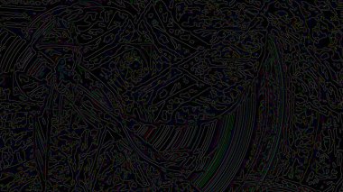 Fantezi kaotik renkli fraktal desen. Soyut Fraktal şekiller. 3D render resimde arka plan veya duvar kağıdı