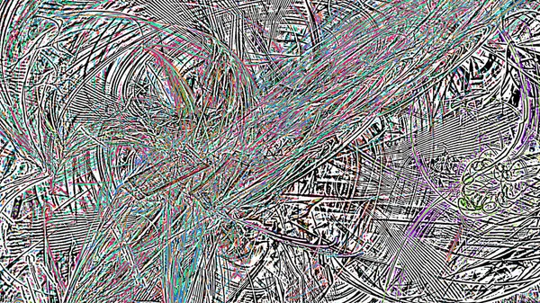 Fantasie chaotische kleurrijke fractale patroon. Abstracte fractale vormen. 3D rendering afbeelding achtergrond of behang — Stockfoto