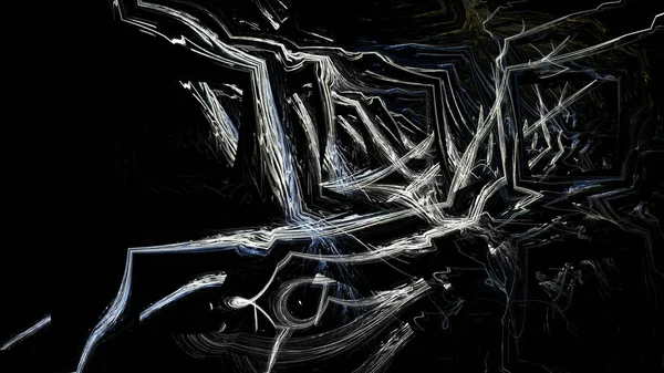 Fantasie chaotische kleurrijke fractale patroon. Abstracte fractale vormen. 3D rendering afbeelding achtergrond of behang — Stockfoto