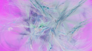 Fantezi kaotik renkli fraktal desen. Soyut Fraktal şekiller. 3D render resimde arka plan veya duvar kağıdı