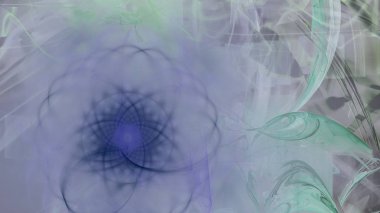 Fantezi kaotik renkli fraktal desen. Soyut Fraktal şekiller. 3D render resimde arka plan veya duvar kağıdı