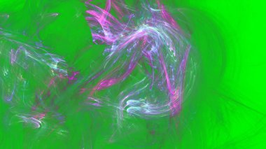 Fantezi kaotik renkli fraktal desen. Soyut Fraktal şekiller. 3D render resimde arka plan veya duvar kağıdı