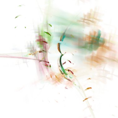 Fantezi kaotik renkli fraktal desen. Soyut Fraktal şekiller. 3D render resimde arka plan veya duvar kağıdı