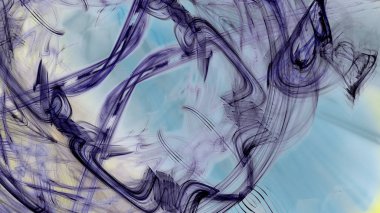 Fantezi kaotik renkli fraktal desen. Soyut Fraktal şekiller. 3D render resimde arka plan veya duvar kağıdı