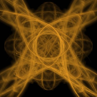 Fantezi kaotik renkli fraktal desen. Soyut Fraktal şekiller. 3D render resimde arka plan veya duvar kağıdı