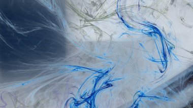 Fantezi kaotik renkli fraktal desen. Soyut Fraktal şekiller. 3D render resimde arka plan veya duvar kağıdı