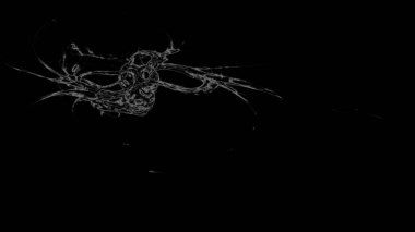 Fantezi kaotik renkli fraktal desen. Soyut Fraktal şekiller. 3D render resimde arka plan veya duvar kağıdı