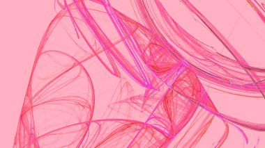 Fantezi kaotik renkli fraktal desen. Soyut Fraktal şekiller. 3D render resimde arka plan veya duvar kağıdı