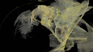 Fantezi kaotik renkli fraktal desen. Soyut Fraktal şekiller. 3D render resimde arka plan veya duvar kağıdı