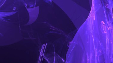 Fantezi kaotik renkli fraktal desen. Soyut Fraktal şekiller. 3D render resimde arka plan veya duvar kağıdı
