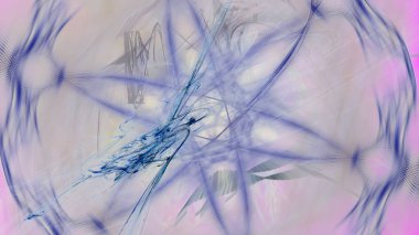 Fantezi kaotik renkli fraktal desen. Soyut Fraktal şekiller. 3D render resimde arka plan veya duvar kağıdı