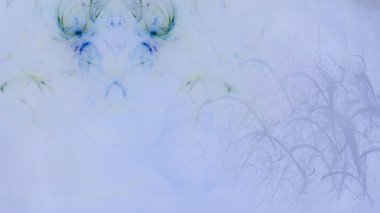 Fantezi kaotik renkli fraktal desen. Soyut Fraktal şekiller. 3D render resimde arka plan veya duvar kağıdı